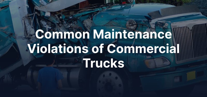 Common Maintenance Violations of Commercial Trucks